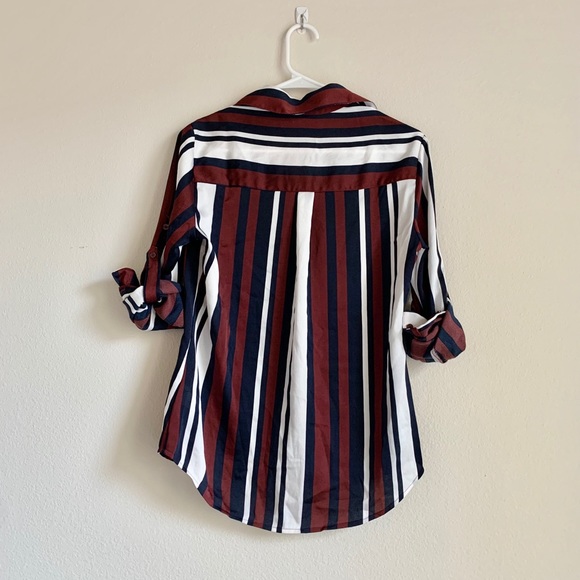 Express Slim Fit Stripe Portofino Shirt - Picture 4 of 6